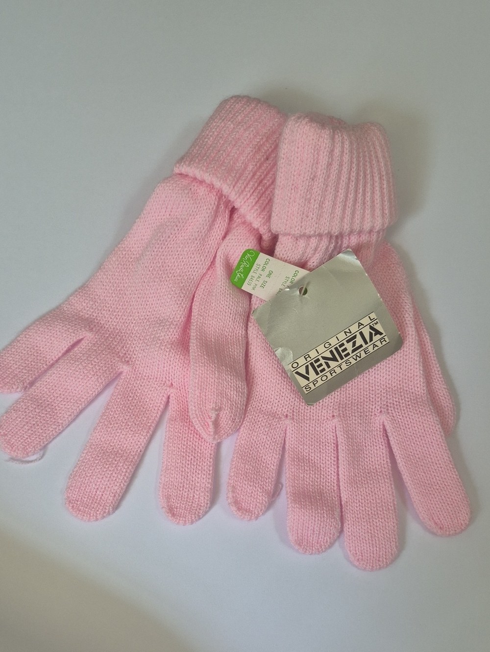 Vintage Venezia Pink Knit Gloves Van Raalte knit gloves